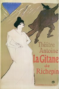 مسرح أنطوان ، The Gitane de Richepin (ملصق) ، 1900 (الطباعة الحجرية)